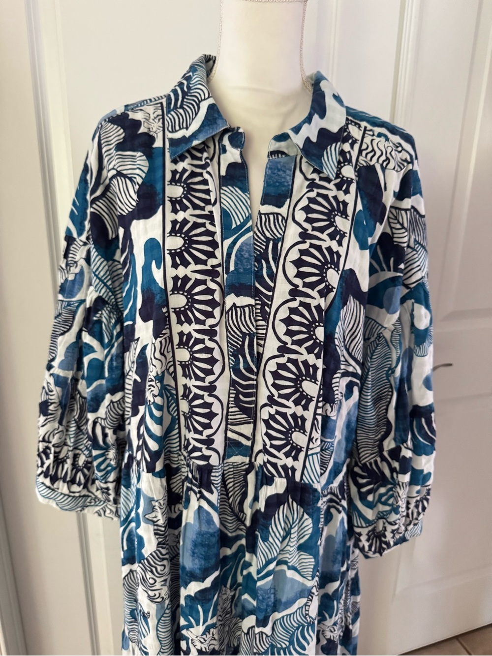 Anthro The Carolita Printed Tiered Shirt
Dress by Celandine. Size 2X. MSRP $128 - Picture 7 of 17